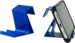 The SkyClip Airplane Cell Phone Back of Seat Inflight Tray Table Clip and Sturdy Phone Stand, Compatible with iPhone, Android, Tablets, and Readers, Travel Must Have (Blue 2 Pack) - Image 2