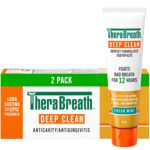 TheraBreath Deep Clean Toothpaste, Kills 99.9% of Germs That Cause Bad Breath, Gingivitis & Plaque (1), Gentle Teeth Whitening with Fluoride for Anticavity Protection, Fresh Mint, 4 Oz, 2-Pack - Image 2