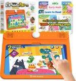 Think Academy Interactive Electronic Learning Pad - Learn-to-Read System with Sound Pages, Card-Insert for Alphabet, Words, Numbers, Music, Learning Activities for Kids 3 4 5 6 7 8 Years Old - Image 2