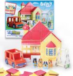 Tile Town Bluey Heeler Family Home 52-Piece Magnetic Tile Playset, Interactive STEM Magnetic Tiles Toys, Includes Bluey & Bingo Figures, Action Tiles - Image 2