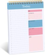 To Do List Notepad - Daily Planner Notepad Undated 52 Sheets Tear Off, 6.5" x 9.8" Checklist Productivity Organizer with Hourly Schedule for Tasks - Image 2