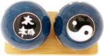 Top Chi Chiming Tai Chi Baoding Balls with Bamboo Stand. (Large 2 Inch) - Image 2
