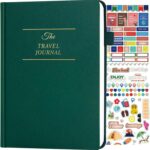 Travel Essentials: Journal for Women & Men - Vacation Budget Planner Notebook for 6 Trips Organizer- Travel Scrapbook to Record Memories and Adventures - Gifts for Travelers, Green - Image 2