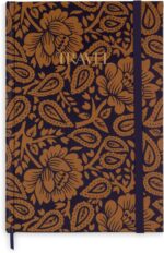 Travel Journal with Guided Pages, 6" x 9" Adventure Notebook with Prompts, Lotus Montage Roasted Pecan - Image 2