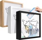 Travel Shadow Photo Keepsake Memory Box Ticket Keepsake Honeymoon Fund Box with Slot Frame Adventure Best Gift for Keepsake International Traveler Women Men People Who Travel Hiker Unique - Image 2