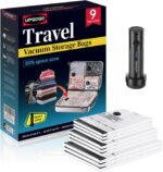 Travel Vacuum Bags for Luggage with Portable Electric Pump,Vacuum Seal Bags for Clothing,Packing Cubes Compression,Cruise Ship and Travel Essentials(Combo 9 Pack) - Image 2