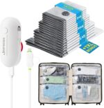 Travel Vacuum Storage Bags 16 Pack with USB Powered Electric Pump, Vacuum Seal Bags for Clothing Travel, Space Saver Bags for Luggage, Suitcase & Home Organization - Image 2