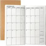 Travelers Notebook Inserts Jan 2026 - Dec 2027, Travelers Notebook Calendar 2 Years, Monthly Planner, Regular Size TN Journal, 8.3 x 4.25 inches, 1pcs - Image 2