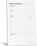 Two Tumbleweeds - Project Planner Notepad - 7 x 10” Planning Pad for Project Management with Checklist, Action Items, Notes - Task Planner - To Do List Organizer For Work & School - 50 Sheets - Image 2