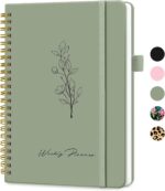 Undated Weekly Planner, Weekly To Do List Notebook with Goal & Habit Tracker Organizer, A5 Weekly Planner Notebook with Spiral Binding, 6.1" x 8.2" - Green - Image 2