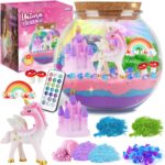 Unicorn Gifts for Girls - Light Up Terrarium Kit for Kids - DIY Unicorn Toys for Girls Age 4 5 6 7 8-12 Year Old, Arts and Crafts Kit for Kids, Christmas Halloween Birthday Gifts - Image 2