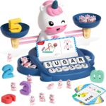 Unicorns Kindergarten Preschool Learning Activities Math Counting Matching Letter Toys - Toddler Educational Toys for 3 4 5 6 7 Year Olds Girls Birthday Gift Games for Kids Ages 5-7 3-5 - Image 2
