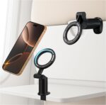 Universal 360° Magnetic Airplane Phone Holder Mount – Strong Clamp, Compatible with iPhone & All Smartphones, Hands-Free Viewing for Travel & Home Use - Image 2