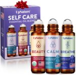 UpNature Self Care Stocking Stuffers for Women Essential Oils Roll On Set - Breathe, Beauty & Calm Oil Roller for Aromatherapy and Relaxation Stress Relief Gifts for Women - Image 2