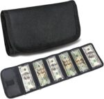 VOCHIC Money Wallet, Money Organizer for Cash with 6 Zippered Pocket Multipack Money Pouch, Cash Bill Organizer, Money Bag Small Travel Money Holder for Budgeting, Receipt and Tips - Image 2