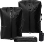 Vacuum Storage Bags for Travel with Portable Pump, Upgraded Vacuum Compression Bags for Travel, IPX8 Waterproof Zipper & 420D Nylon, Includes Electric Pump, Save 60% Luggage Space, 5-7 Day Trip - Image 2