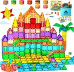 VigorFun Magnetic Tiles Building Toys Set for Kids Ages 3-5 4-8, STEM Construction Kit with 8 Magnetic Blocks, Educational Sensory Magnetic Toys Gifts for Toddler Boys Girls Learning Classroom - Image 2