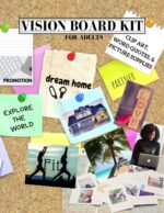 Vision Board Kit for Adults: Clip Art, Word Quotes, & Picture Supplies | Creative Motivational Visualization Journal | Law of Attraction Guide | Soft Cover | 8.5x11 (Vision, Set, Goal Trackers) - Image 2