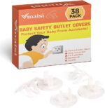 Vmaisi 38 Pieces Clear Outlet Covers Baby Proofing - Electrical Safety ChildProof Plug Protector - (Clear, 38 Pack) - Image 2