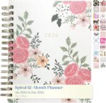 WORLD TRAVELER 2026 Planner Weekly and Monthly - 7'' x 8.75'' Hard Cover January December Spiral Daily Planner 2026 To Do List, Size 7X8.75, Multi/Floral - Image 2