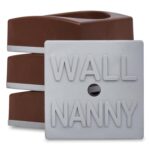 Wall Nanny Mini (4 Pack - Made in USA) Smallest Low-Profile Wall Protector for Baby Gates - Perfect in Doorways - Best Saver Cups Guard Trim & Paint for Child Dog Pet & Safety Pressure Gate (Brown) - Image 2