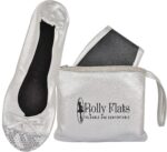 Women's Foldable Flats – Portable Ballet Slippers Shoes for Travel, Wedding – Fits in Purse - Image 2