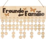 Wooden Birthday Calendars With Dates Diy Birthday Tracker Plaque Wall Hanging, Farmhouse Decor- Gift For Grandparents- Dates To Remember Calendar,freunde der families - Image 2