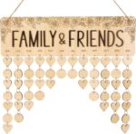 Wooden Birthday Calendars With Hanging Dates Diy Birthday Tracker Plaque Wall Hanging, Farmhouse Decor- Gift For Grandparents- Dates To Remember Calendar - Image 2