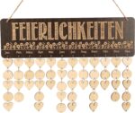 Wooden Birthday Calendars with Hanging Date DIY Birthday Tracker Plaque Wall Hanging, Farmhouse Decor- Gift for Grandparents- Dates to Remember Calendar,ferierlicheiten,Freunde der Families - Image 2