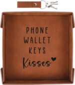 Xmas Gifts for Boyfriend, Husband, Romantic Gifts for Him Christmas, Mens Birthday Gifts Idea - Premium PU Leather Valet Tray - Best Mens Gifts for Birthday Anniversary Christmas - Image 2