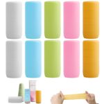 YUBIRD 10 PCS Silicone Bottle Sleeves for Travel Toiletries,Leak-Proof Covers,Cruise Essentials for Women and Men,Travel Must-Haves,Colorful Elastic Sleeves - Image 2