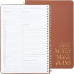 ZICOTO Beautiful Daily Planner And Notebook With Hourly Schedule - Aesthetic Spiral To do List Notepad to Easily Organize Your Work Tasks And Appointments - The Perfect Office Supplies For Women - Image 2