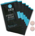 Zaca Recovery Chewable Supplement | Hydrate + Revive | Party, Travel, Exercise & Altitude | Sugar Free & Gluten Free | Mixed Berry, 6 Packets = 12 Tablets - Image 2