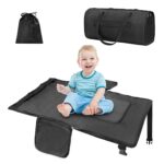 Zyphoria Toddler Airplane Bed Travel Bag 2 in 1, Portable Kids Plane Seat Extender, Baby Flight Essentials Footrest Flyaway Must Have for Infant, Carry On Duffel Bags for Women Gym Hospital（Black） - Image 2