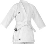adidas K150 Karate Student Martial Arts Gi Uniform with Belt, Ultralight, Traditional Crossover - Image 2