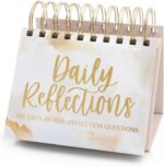 bloom daily planners Undated Perpetual Desk Easel - Motivational Inspirational Standing Flip Calendar - Page a Day (5.25" x 5.5") - Daily Mindfulness Reflection Questions - Image 2