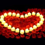 cridoz 2000 Pieces Artificial Rose Petals with 24 LED Tea Lights Candles, Romantic Decorations Special Night Set for Night, Valentine's Day, Wedding Anniversary or Table Décor, Warm White - Image 2