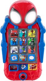 eKids Spidey and His Amazing Friends Toy Phone for Toddler with Built-in Preschool Learning Games, Educational Toys Make Great Stocking Stuffers for Kids - Image 2