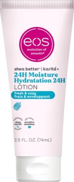 eos 24H Moisture Travel Body Lotion- Fresh & Cozy, Travel Size Essential, Toiletries, Mini Body Lotion, 2.5 fl oz - Image 2