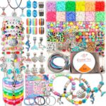 leitait Girls Toys Bracelet Making Kit -3400pcs Charm Jewelry Making Kit Supplies,Unicorn/Mermaid Crafts Birthday Christmas Gifts for Girls Ages 5 6 7 8 9 10 11 12 Years Old - Image 2