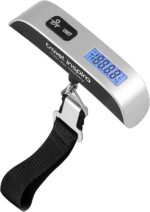 travel inspira Luggage Scale, Portable Digital Hanging Baggage Scale for Travel, Suitcase Weight Scale with Rubber Paint, 110 Pounds, Battery Included - Image 2
