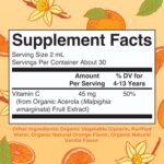 MaryRuth Organics USDA Kids Vitamin C Drops | Vegan Immune Support Supplement for Ages 4-13 | Immune Support & Overall Health | Vitamin C from Organic Acerola Fruit Extract | 2oz - Image 3