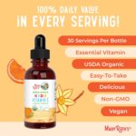 MaryRuth Organics USDA Kids Vitamin C Drops | Vegan Immune Support Supplement for Ages 4-13 | Immune Support & Overall Health | Vitamin C from Organic Acerola Fruit Extract | 2oz - Image 8