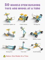 STEM Toys for Age 6+ Kids, 50 in 1 Science Kits for 6 7 8 Year Old Boy, Educational Building Toy for 6-8 8-12 Boys Girls Christmas Birthday Gift, Creative Learning Engineering Game - Image 4