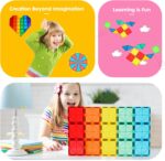 Gemmicc Magnetic Tiles, Deluxe 136 PCS Building Blocks Magnet Toys for Kids,3D Magnet Puzzles Stacking Blocks for Boys Girls,Huge Set with 2 Cars - Image 3