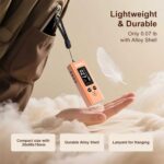 Portable Carbon Monoxide Detector for Travel, 3-in-1 CO Detector with Temperature & Humidity Sensor, Dual Audible & Visual Alarm Camping, RV and Hotel for Safety (Orange) - Image 5