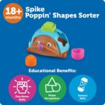 Learning Resources Spike the Fine Motor Hedgehog Poppin' Shapes Sorter, Educational Baby & Toddler Toys, Fine motor, Montessori Must Haves - Image 6