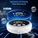 5-in-1 Carbon Monoxide Detectors &Smoke &Natural Gas Leak Detector, Portable Carbon Monoxide Detectors Plug in & Battery Backup - Hotel and Travel Safety, RV, Home - Image 4