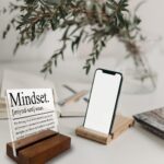 Inspirational Home Office Desk Decor, Motivational Minimalist Decor Art Acrylic Plaque With Wooden Stand Sign Home Office Desk Sign Gift for Women Colleague Friend Cowoker - Image 4