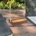 Inspirational Home Office Desk Decor, Motivational Minimalist Decor Art Acrylic Plaque With Wooden Stand Sign Home Office Desk Sign Gift for Women Colleague Friend Cowoker - Image 5